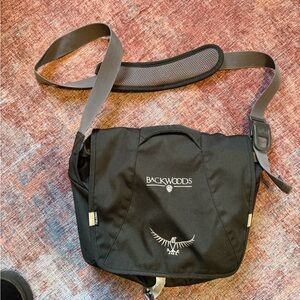 Black Backwoods Messenger Bag